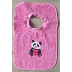 Kinderlatz Schlupf pink Panda