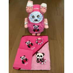 Geschenkset pink/ Panda