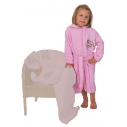 Kinderbademantel rosa...