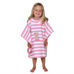 Badeponcho ringel rosa Teddy