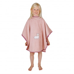 Badeponcho rosa Lama