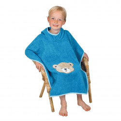 Badeponcho petrol Teddykopf