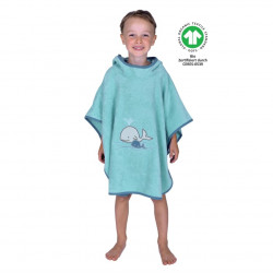 Badeponcho kristallblau Wal...