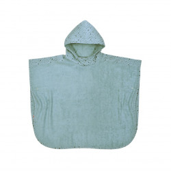 Badeponcho eisblau Sterne