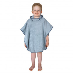 Badeponcho stahlblau