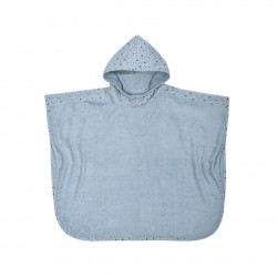 Badeponcho stahlblau Wal